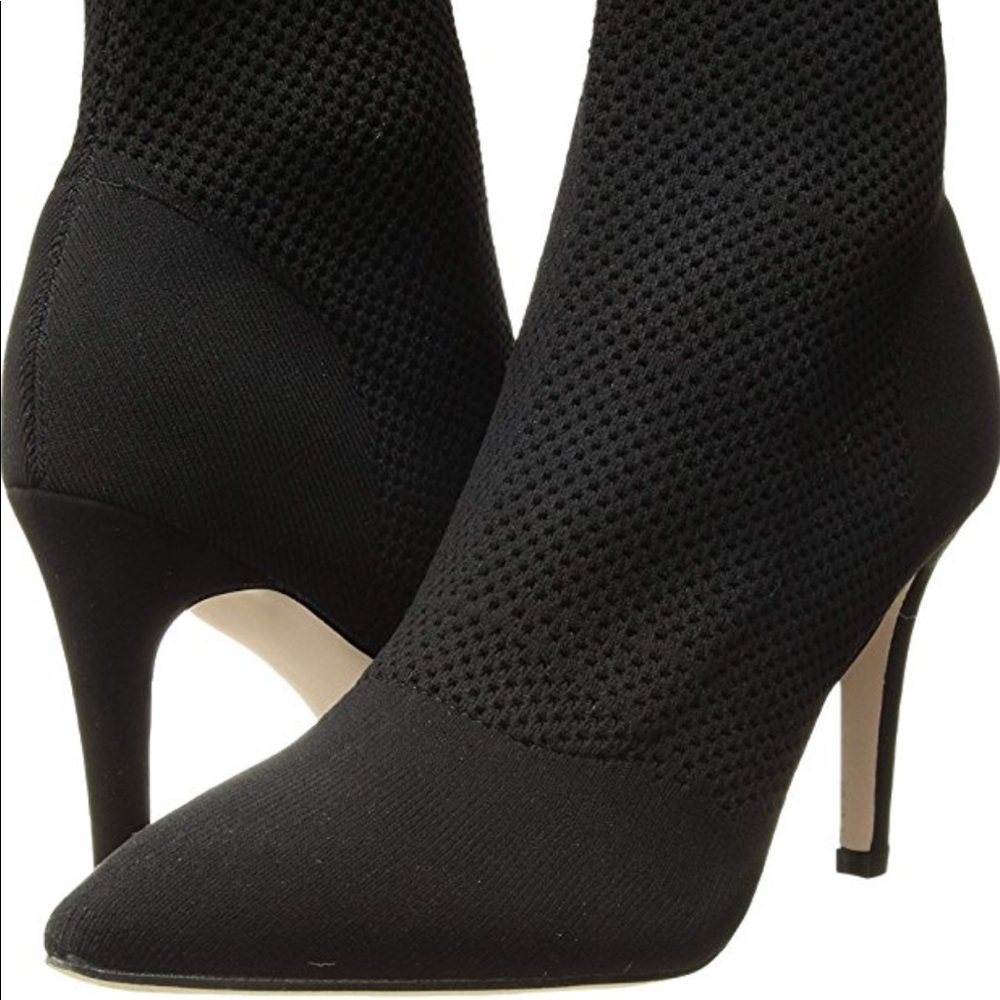 Black sock booties